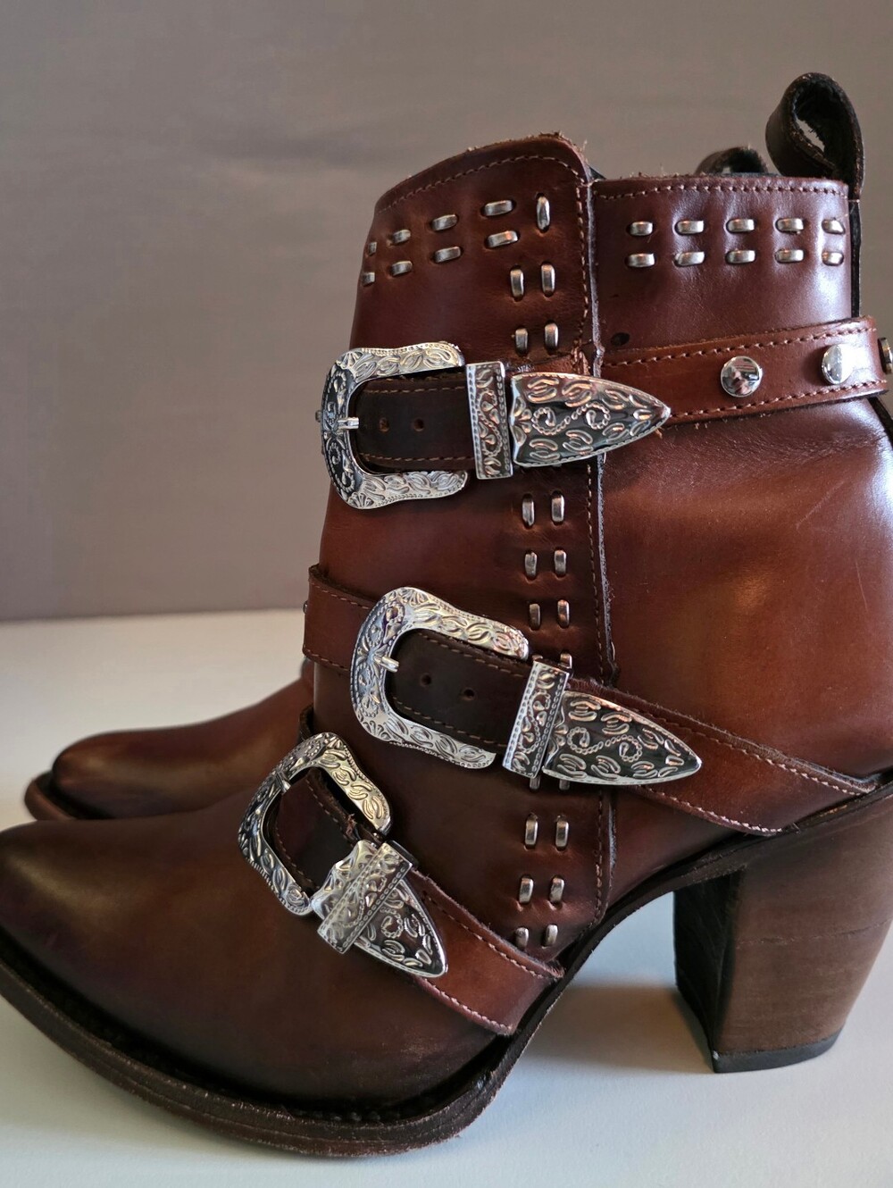 Cuadra maple cowhide leather ankle boots women’s Sz 6 1/2 - Picture 8 of 16